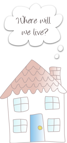 A house, representing working out separating property through CSM Family Mediation
